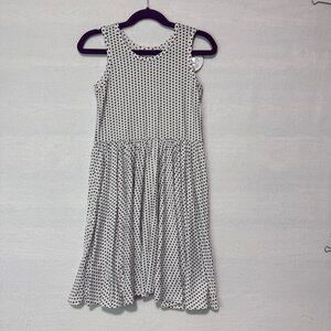 Dotdotsmile Dress Size 7 Tank White with Black Stars New with Tags
